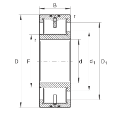 INA Cylindrical roller bearings