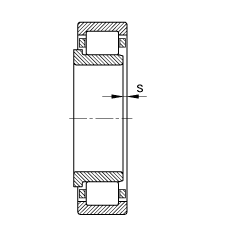 FAG Cylindrical roller bearings drawing