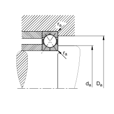 Four point contact bearings drawing