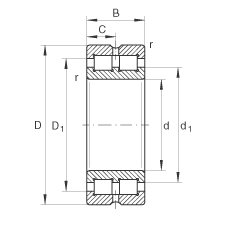 INA Cylindrical roller bearings